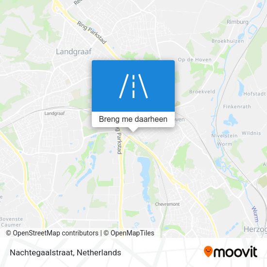 Nachtegaalstraat kaart
