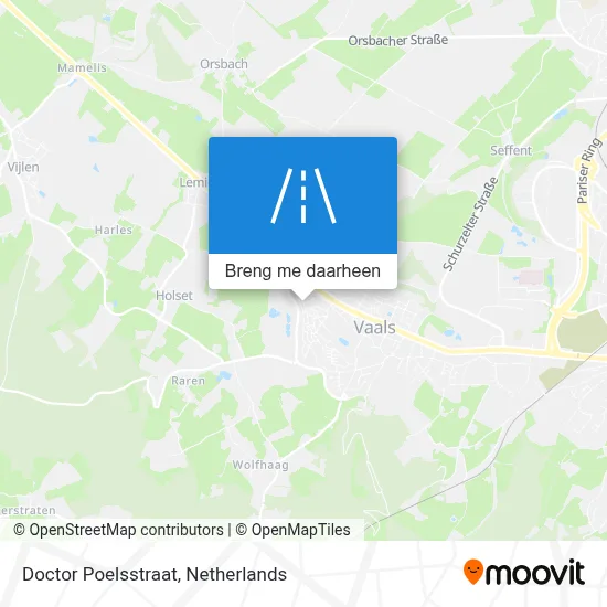 Doctor Poelsstraat kaart