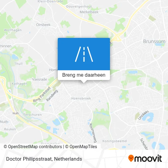 Doctor Philipsstraat kaart