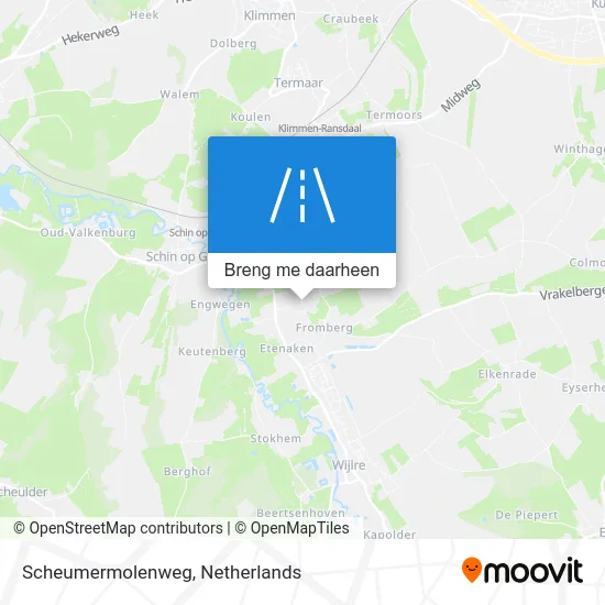 Scheumermolenweg kaart