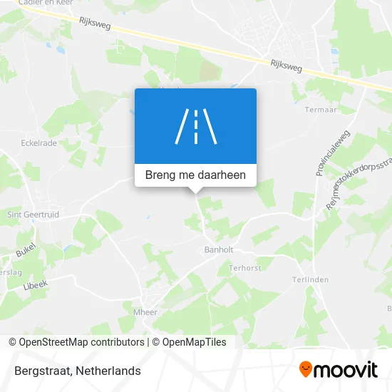 Bergstraat kaart
