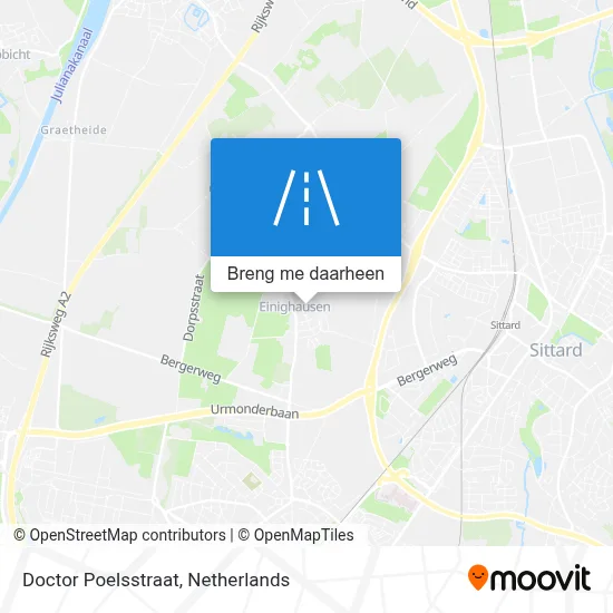 Doctor Poelsstraat kaart