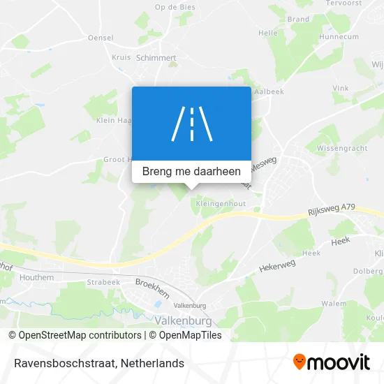 Ravensboschstraat kaart