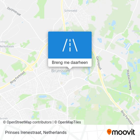 Prinses Irenestraat kaart