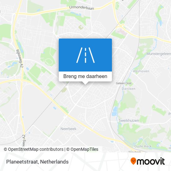 Planeetstraat kaart