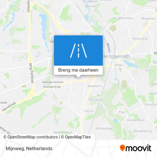 Mijnweg kaart