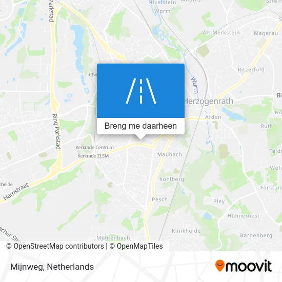 Mijnweg kaart