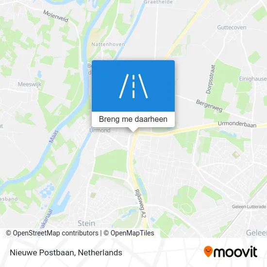 Nieuwe Postbaan kaart