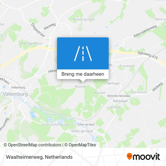 Waalheimerweg kaart