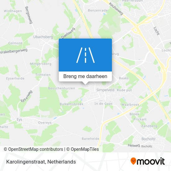 Karolingenstraat kaart