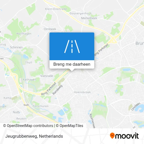 Jeugrubbenweg kaart