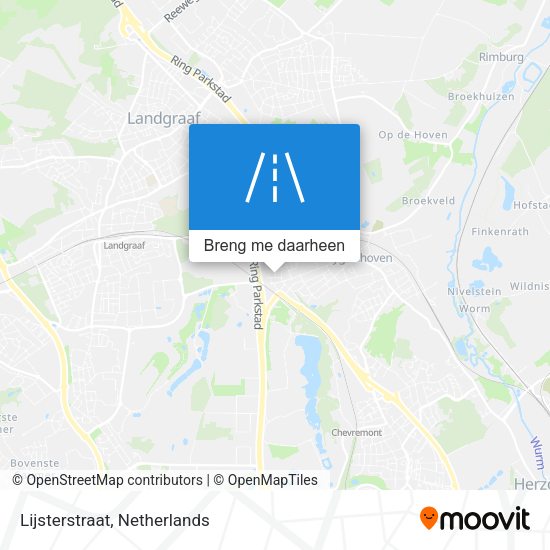 Lijsterstraat kaart