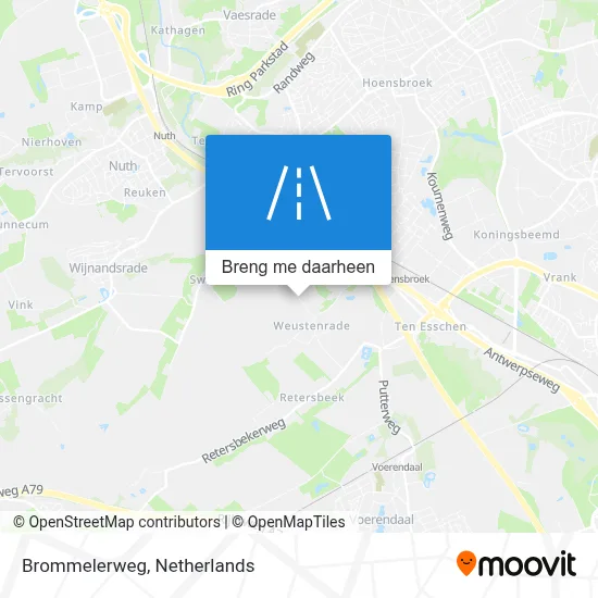 Brommelerweg kaart