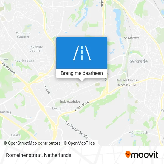 Romeinenstraat kaart