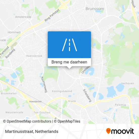 Martinusstraat kaart