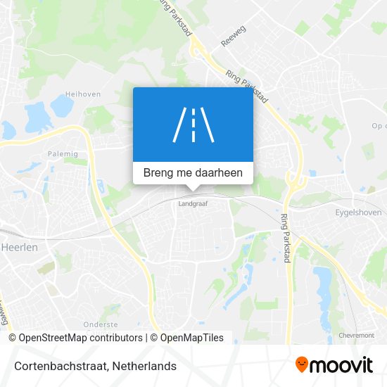 Cortenbachstraat kaart