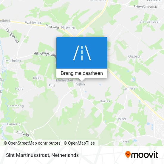 Sint Martinusstraat kaart
