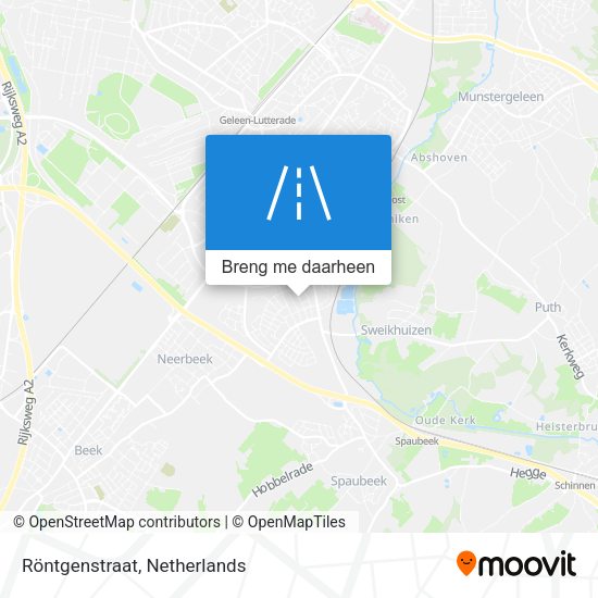 Röntgenstraat kaart