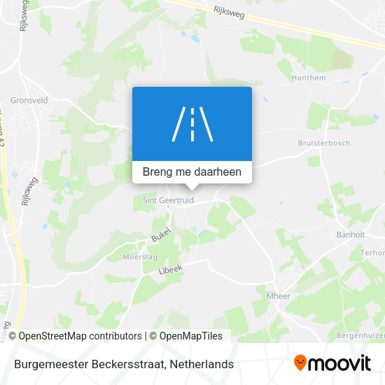 Burgemeester Beckersstraat kaart