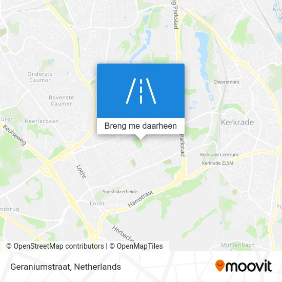 Geraniumstraat kaart