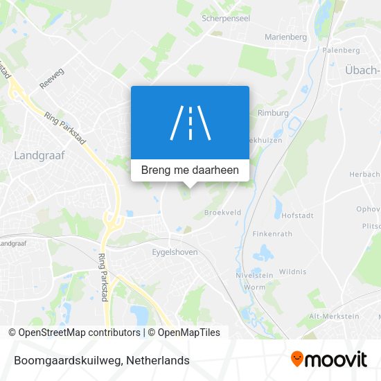 Boomgaardskuilweg kaart