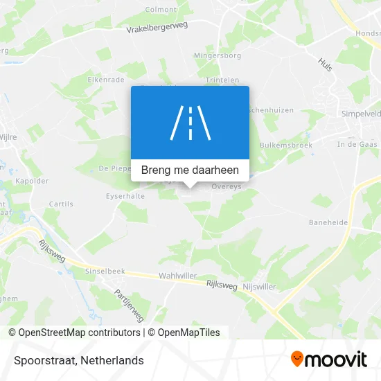 Spoorstraat kaart