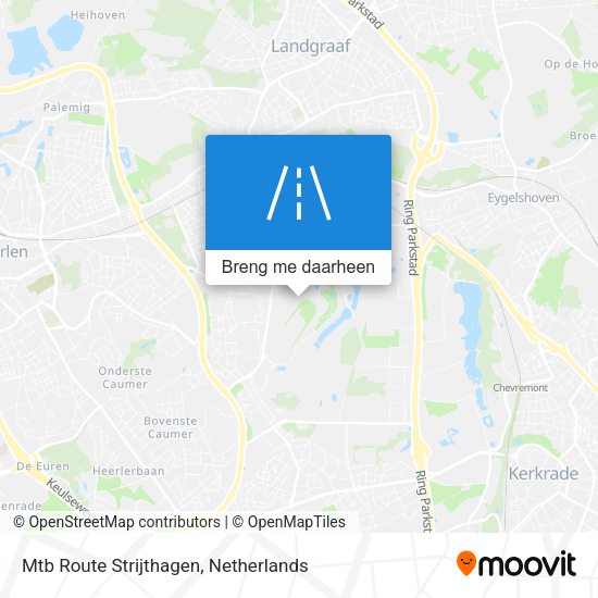 Mtb Route Strijthagen kaart