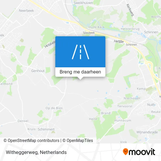 Witheggerweg kaart