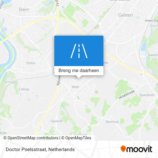 Doctor Poelsstraat kaart