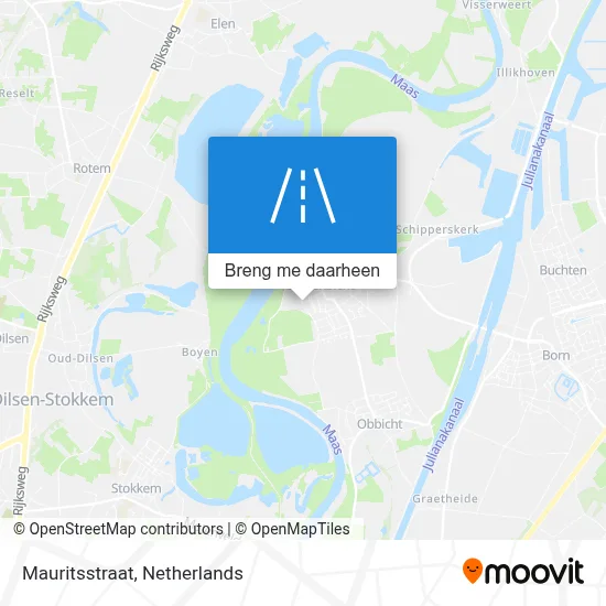Mauritsstraat kaart