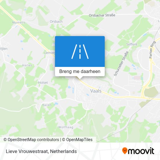 Lieve Vrouwestraat kaart