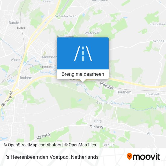 's Heerenbeemden Voetpad kaart