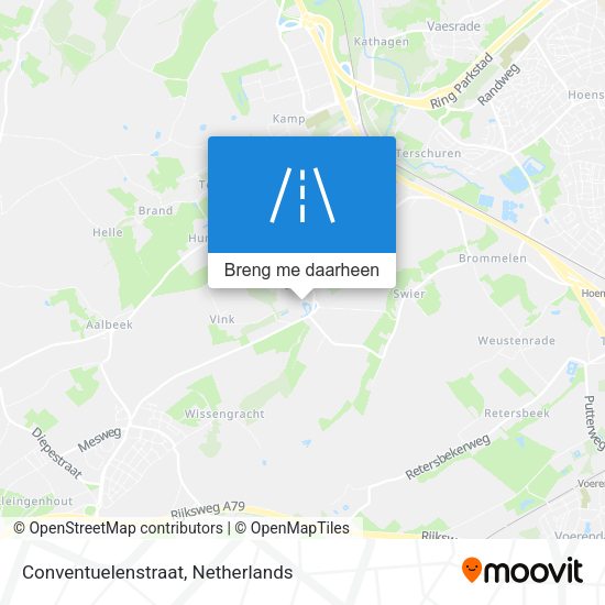 Conventuelenstraat kaart