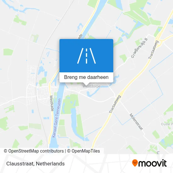 Clausstraat kaart