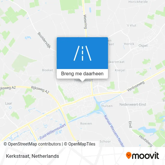 Kerkstraat kaart
