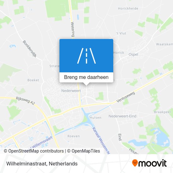 Wilhelminastraat kaart