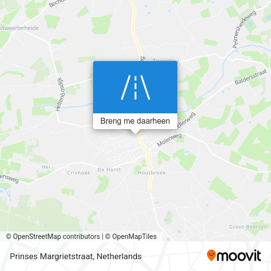 Prinses Margrietstraat kaart