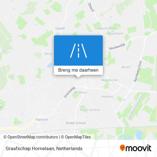 Graafschap Hornelaan kaart