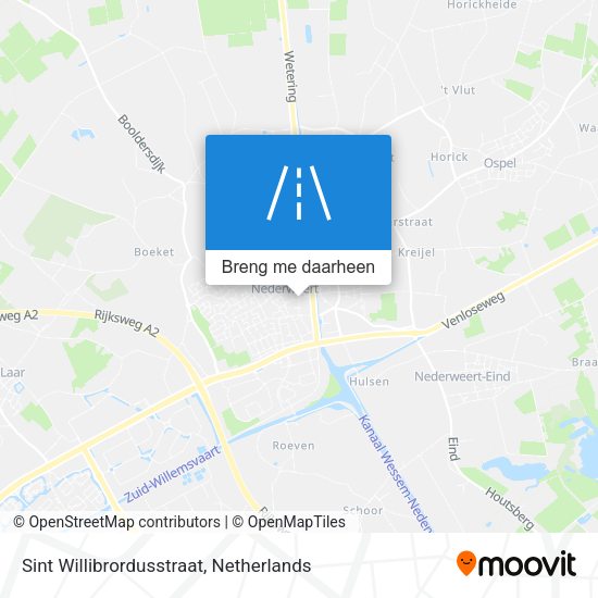 Sint Willibrordusstraat kaart