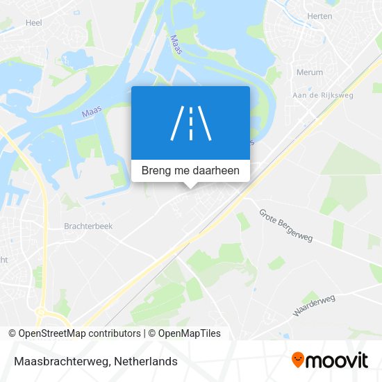 Maasbrachterweg kaart