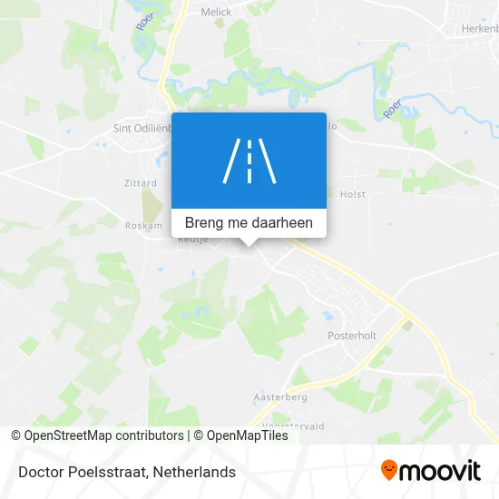 Doctor Poelsstraat kaart