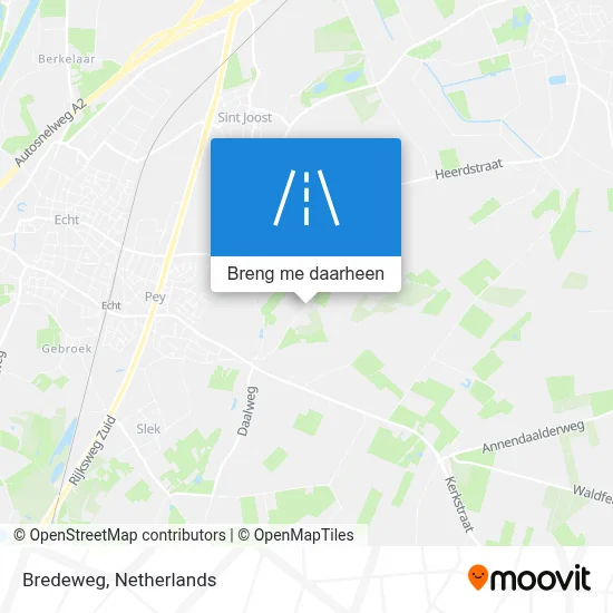 Bredeweg kaart