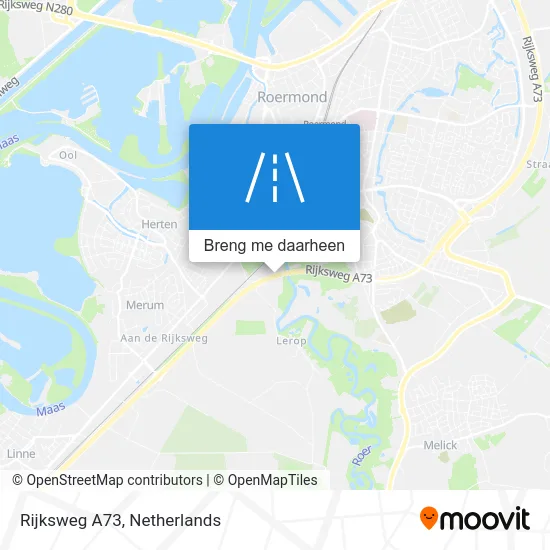 Rijksweg A73 kaart