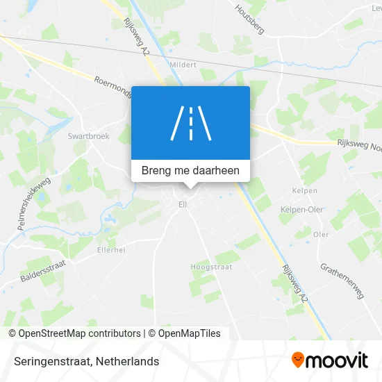 Seringenstraat kaart