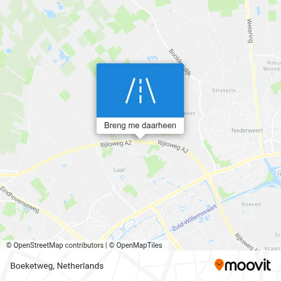 Boeketweg kaart