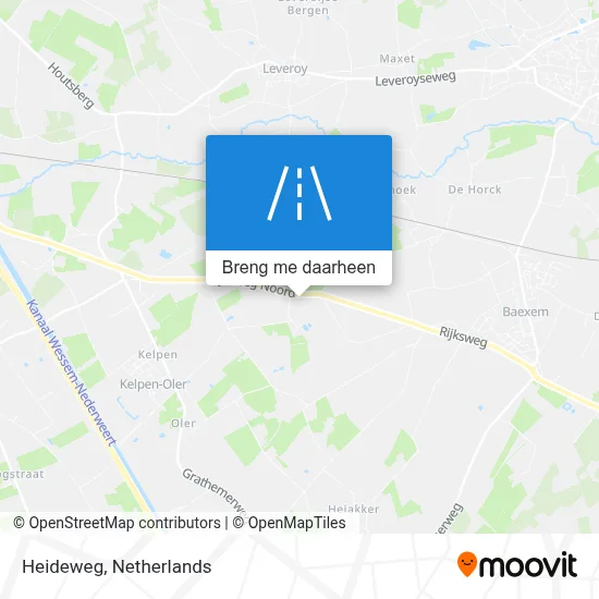 Heideweg kaart
