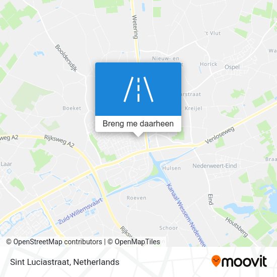 Sint Luciastraat kaart