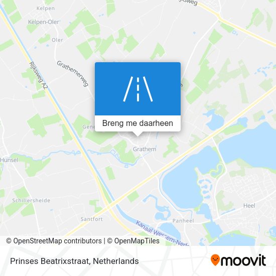 Prinses Beatrixstraat kaart