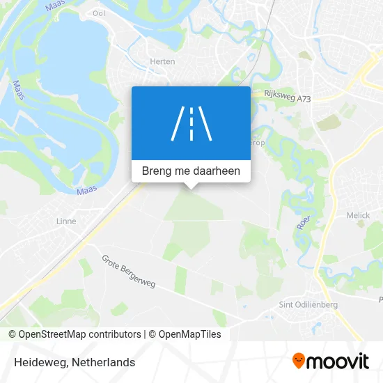 Heideweg kaart