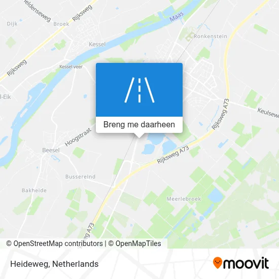 Heideweg kaart